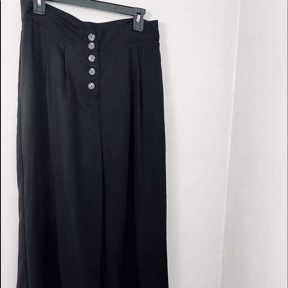 🆕. Socialite Women Black Wide Leg Pants. Sz L.